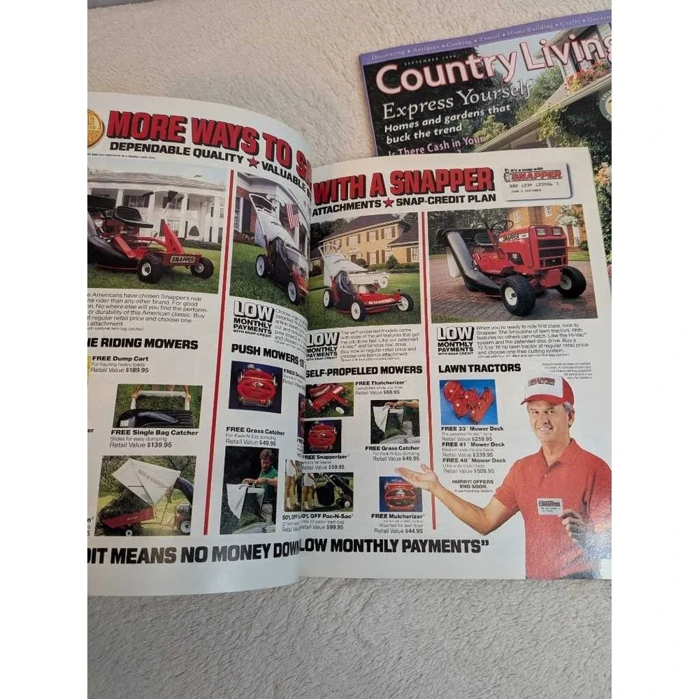 Country Living Magazine Lot - 5 Issues Decorating Cooking Antiques Real Estate